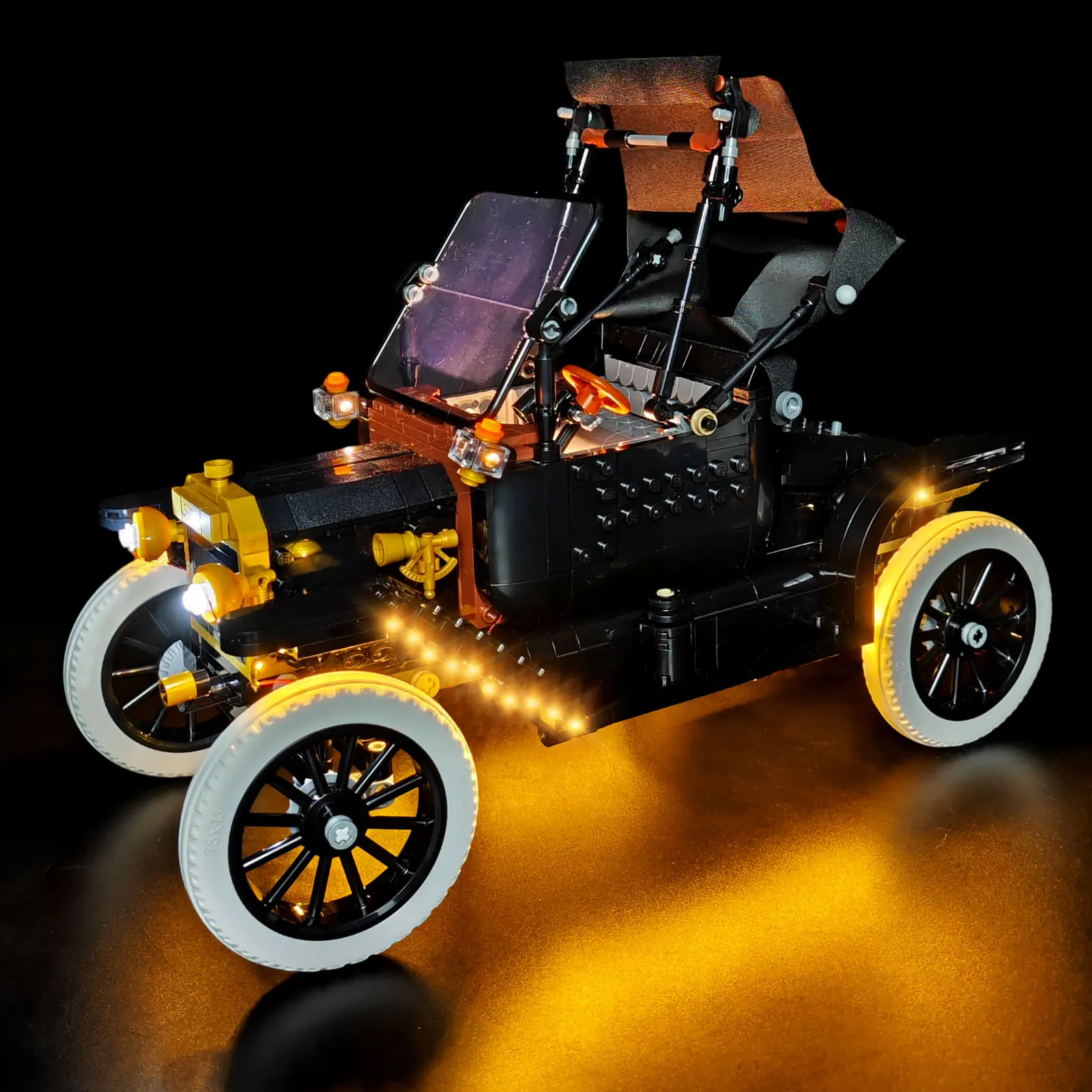 LYBMTWF LED Lighting Kit Compatible with Lego 11376 Ford Model T Building Blocks(NOT Include The Model Bricks)
