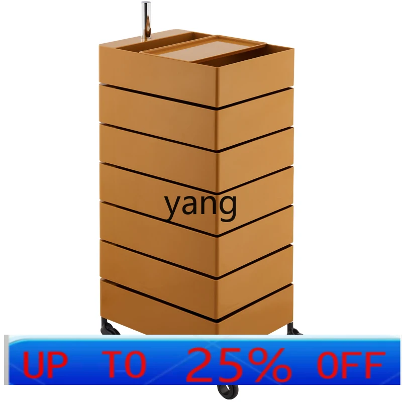 YJQ barber shop beauty cart hair salon bar cart perm and dyeing rack tool cabinet multi-layer storage