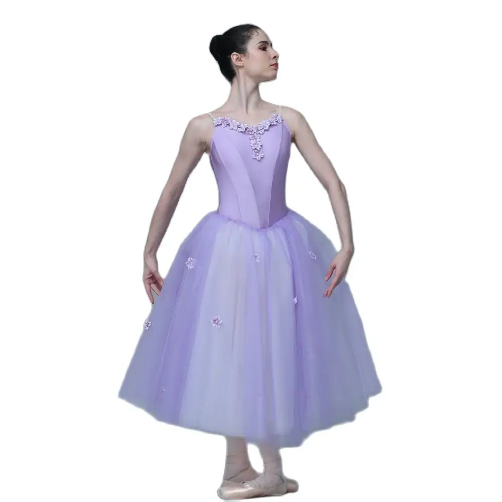 Dance Favourite Ballet Tutus 20158 Purple Romantic Long Ballet Tutu Performance Dance Costumes Ballet Tutu