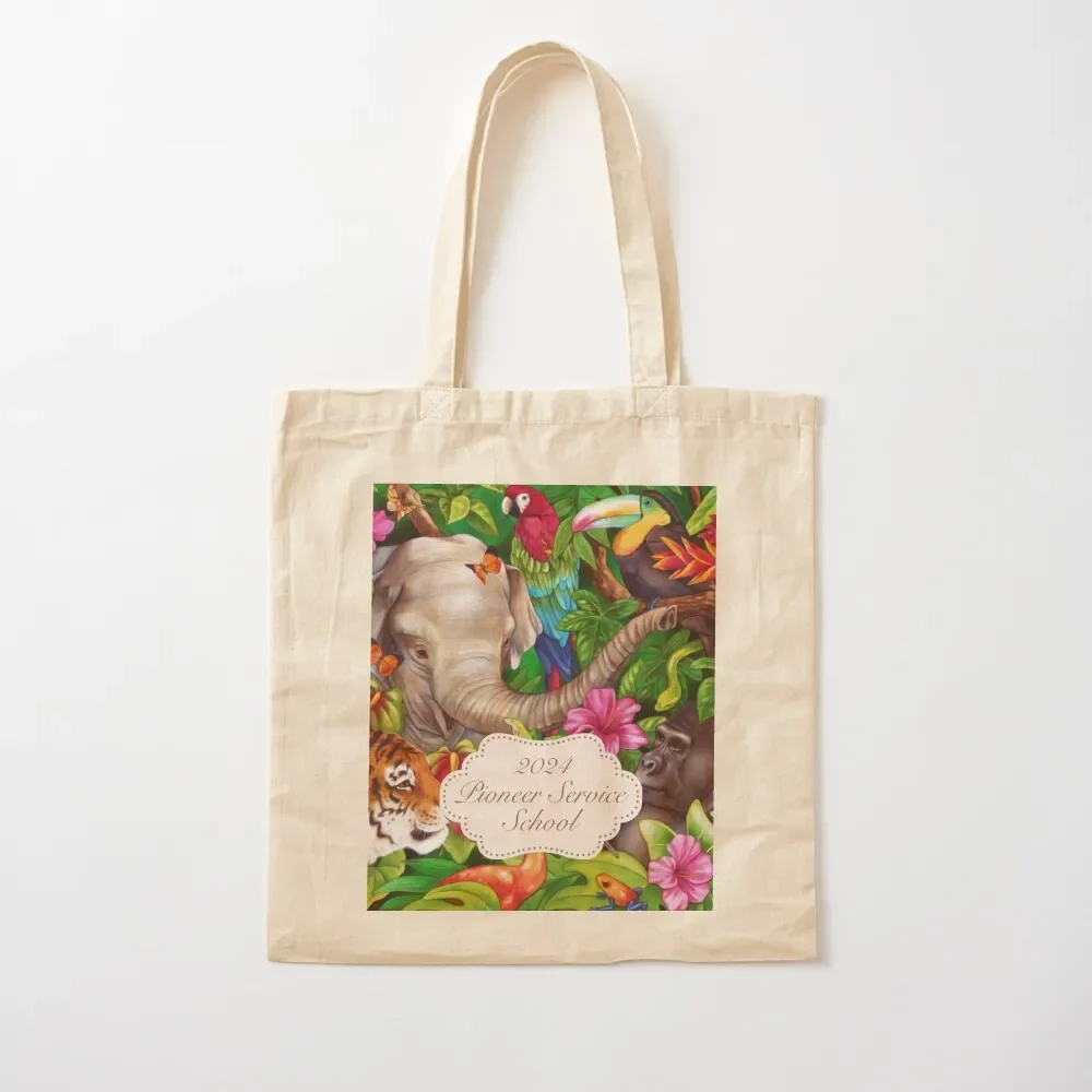 

PIONEER SERVICE SCHOOL 2024 (JUNGLE) Tote Bag Shopper bag Lady bags canvas tote Tote Bag