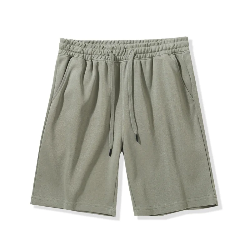 Pantalones Cortos de Algodón Sencillos para Hombre 2026, Estilo Urbano, Unisex, Holgados, de Cinco Puntos, Blancos y Grises, Deportivos, para Parejas