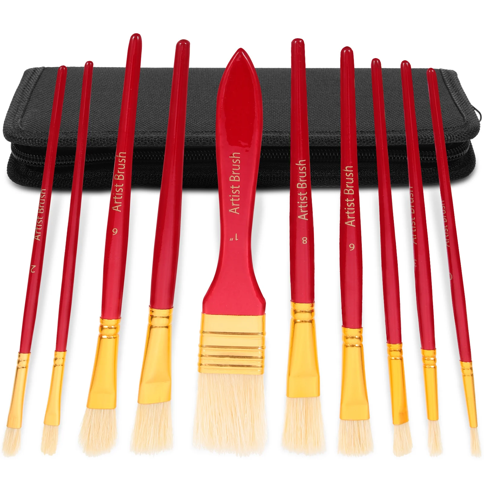 

1 set 1 Set Of Oil Painting Brush Set Portable Lightweight For Acrylic Watercolor Painting Professional Artist Draw Supplies