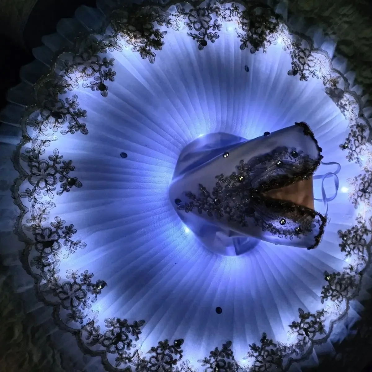 Ruoru Led Leuchten Professionelle Ballett Kostüm Ballerina Ballett Tutu Prinzessin Pfannkuchen Tutu Tanz Ballett Kleid Mädchen Kinder Erwachsene