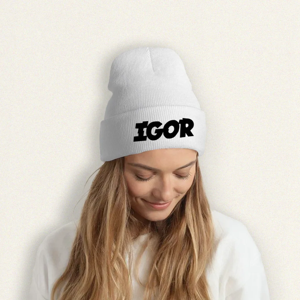 عنوان Igor - قبعة تايلر ذا كريتور الحياكة قبعة صغيرة قبعات Skullies Beanies قبعة تزلج قبعات بونيه ناعمة شتاء دافئ