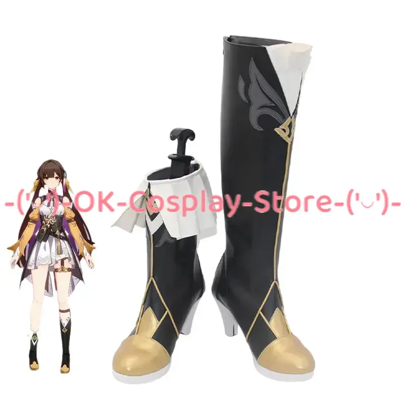 Game Honkai: Star Rail Sushang Cosplay Shoes Halloween Carnival Boots Anime PU Leather Shoes Cosplay Props Custom Made