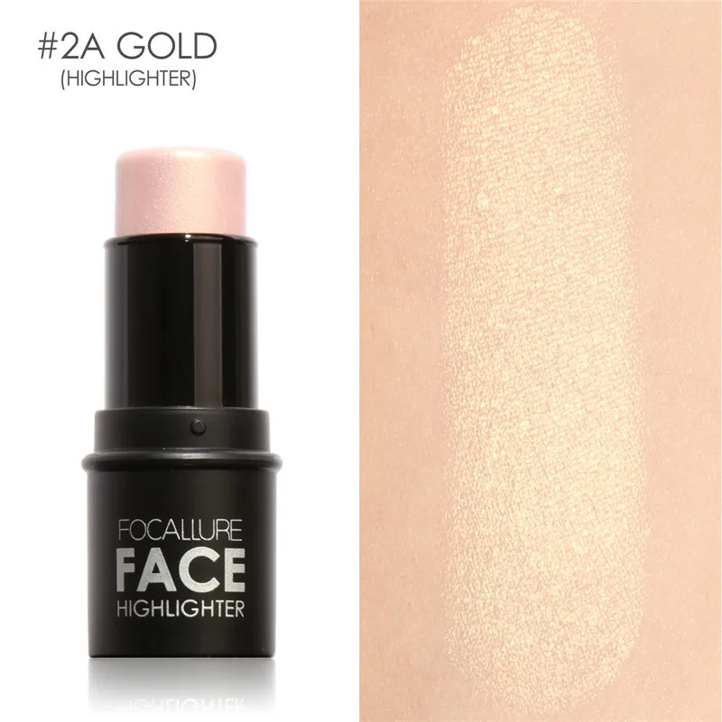 FOCALLURE Makeup Highlighter Stick Shimmer Powder ครีม Glitter Contouring Bronzer สำหรับใบหน้า Corrector คอนซีลเลอร์เครื่องสำอางค์