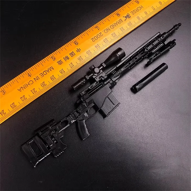 

1/6 Soldier US Military PMC MSR Sniper Bulk Weapon Plastic Toy High Quality Model Fit 12'' Action Figure In Stock Collection