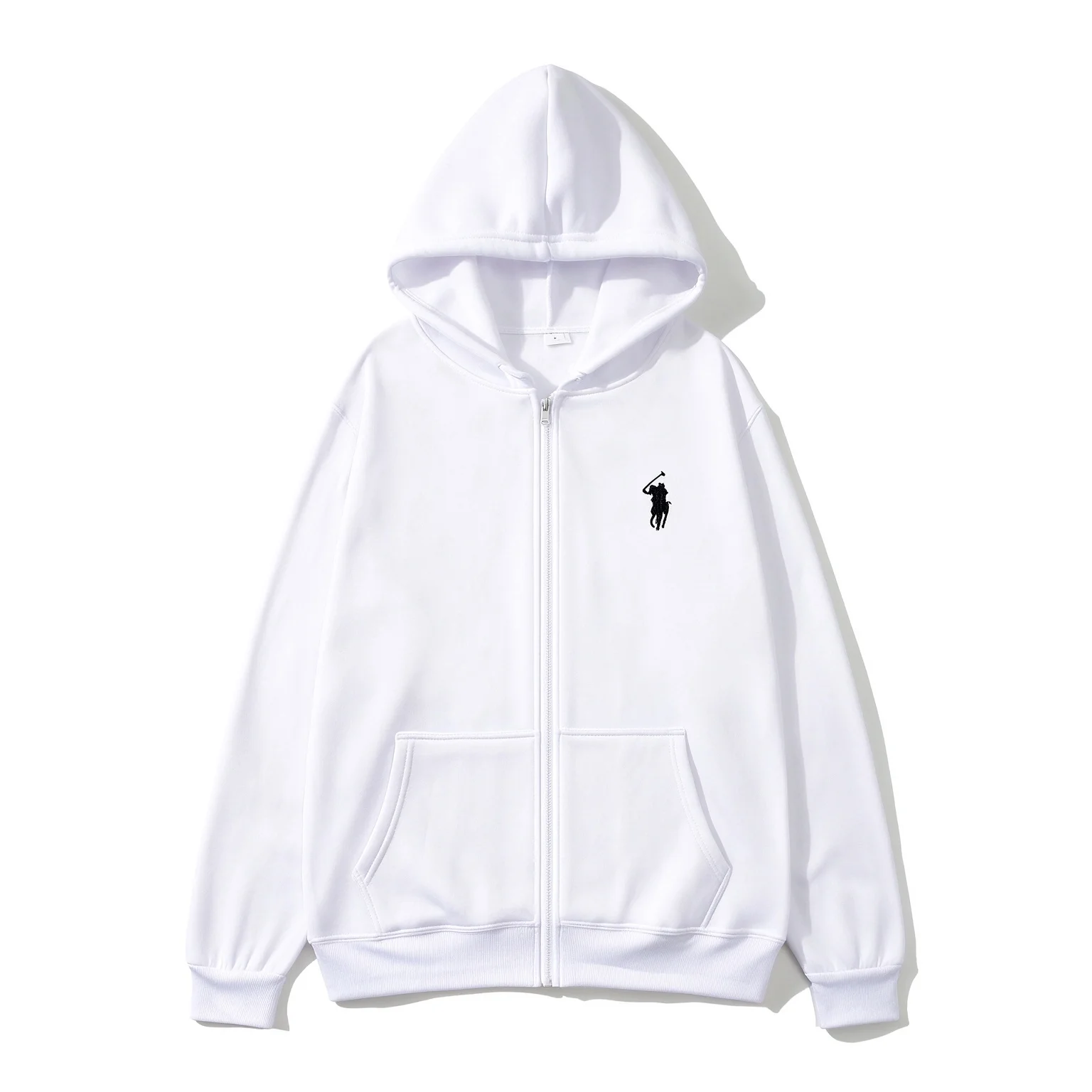 2026 A/W Embroidered Harajuku Y2K Zip Hoodie, New Punk Street Style Unisex Hooded Sweatshirt, Casual Sports Jacket