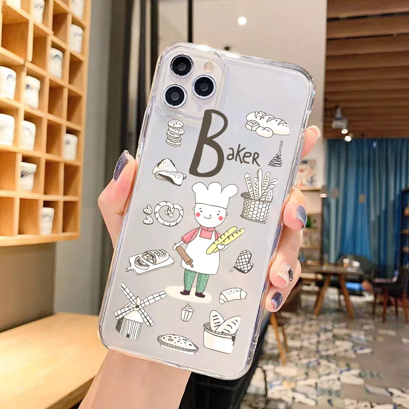 Funny Cute Teacher Doctor Nurse Clear Phone Case for IPhone 13 12 11 14 15 Pro MAX XR 7 X XS 8 Plus Profession Soft Cover Fundas