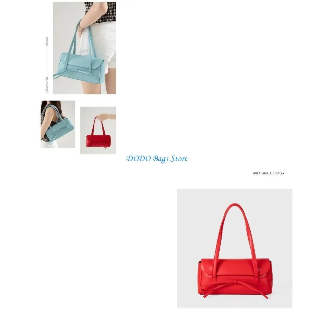 

Элегантная сумка с акцентом на банты и верхней ручкой, износостойкие сумки на плечо из искусственной кожи, просторные отделения,