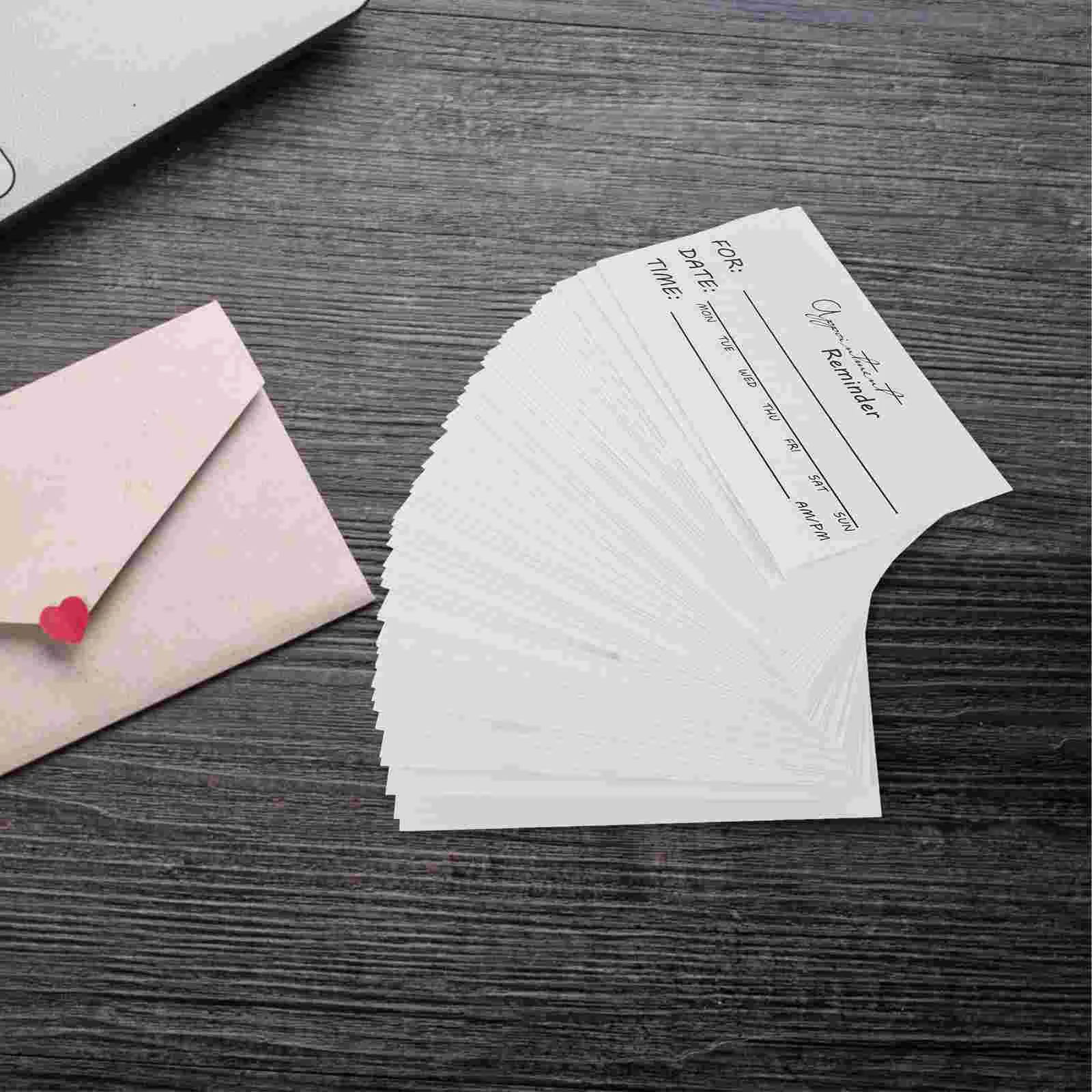 50 Pcs Appointment Reminder Card Creative Cards Party Exquisite Supply Delicate Paper for