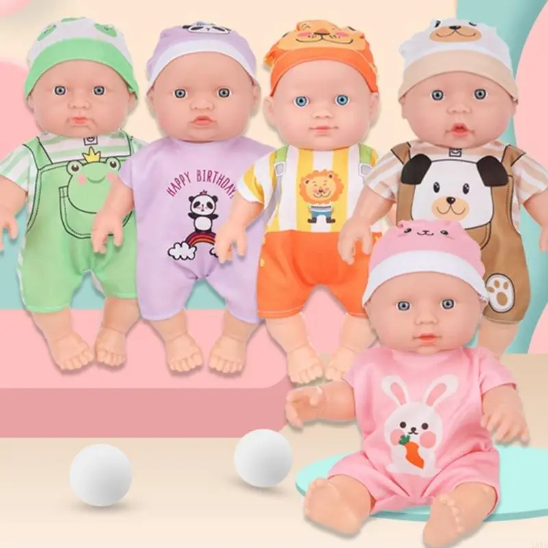 25cm Reborns 시뮬레이션 아기 그림 인형 세척 가능한 롤 플레잉 활동 장난감 L8RB