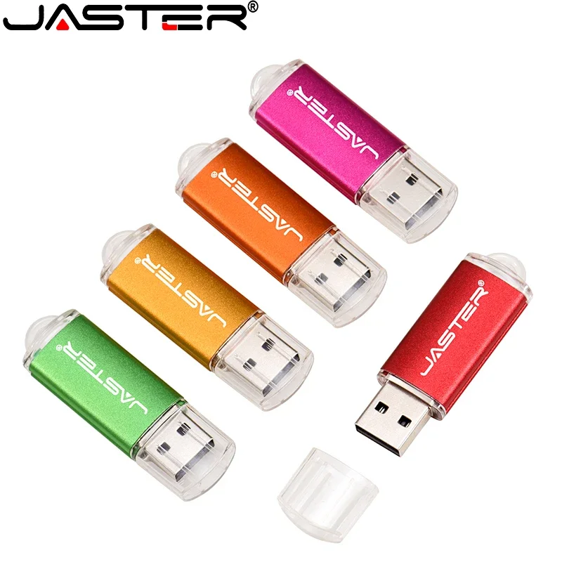 JASTER Plastic Car 4GB Mini 2.0 USB Flash Drive 16GB Pen Drives U Disk 128MB Volume Sales Free Custom LOGO Wedding Gifts