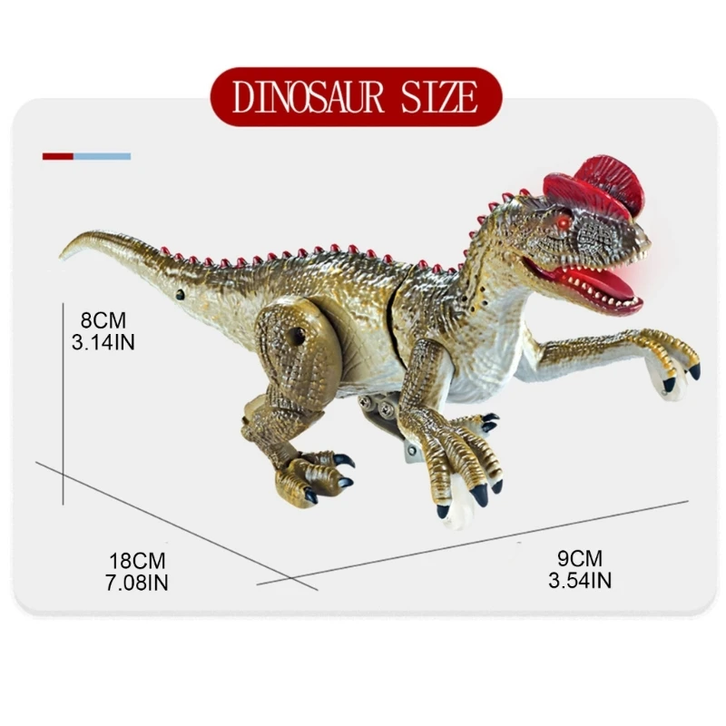 Electric Dinosaur Toy Simulation Dino Walking VelociRaptor Roaring Remote Control Dinosaur Toy Child Birthday Gift