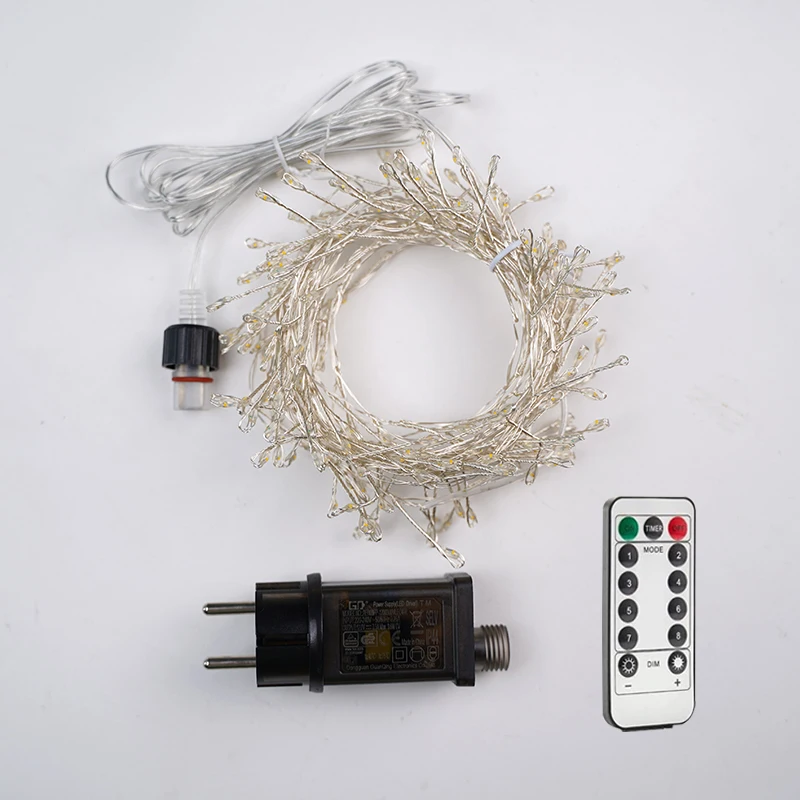 18M 500LEDs Cluster String Fairy Lights Waterproof Outdoor Garden Christmas Decoration Holiday Lighting