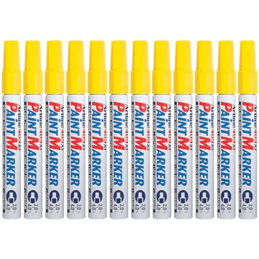 

409XF Paint Markers for Wood Glass and Plastic Waterproof Marker for Indoor/Outdoor Applications Opaque Permanent Markers Chise