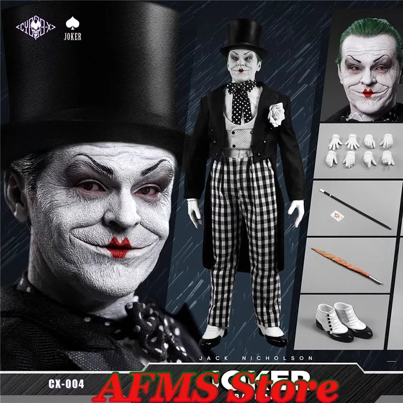 CYBER-X Studio CX004 1/6 Scale Collectible Figure Joker Mime Jack Nicholson Full Set 12'' Men Soldier Action Figure Model