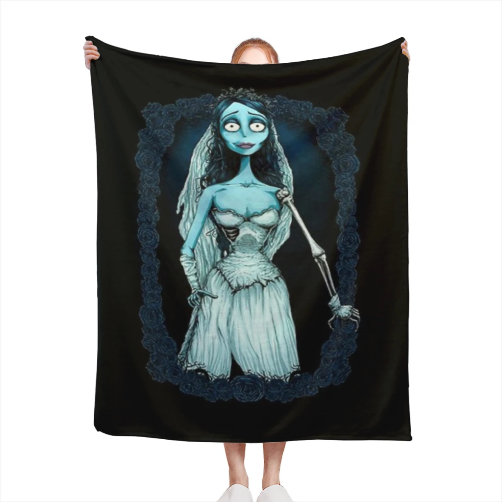 Corpse Bride Blanket Flange Textile Decor Portable Super Soft Throw Blankets for Home Office Plush Thin Quilt