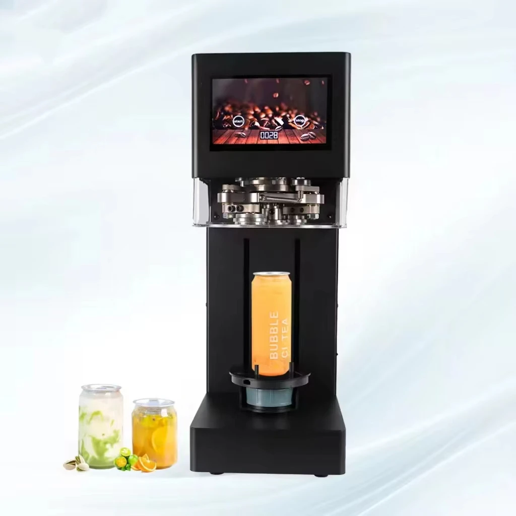 Touch screen Non-rotating Can Sealer Soda pet plastic Can Seamer Automatic Can Sealing Machine