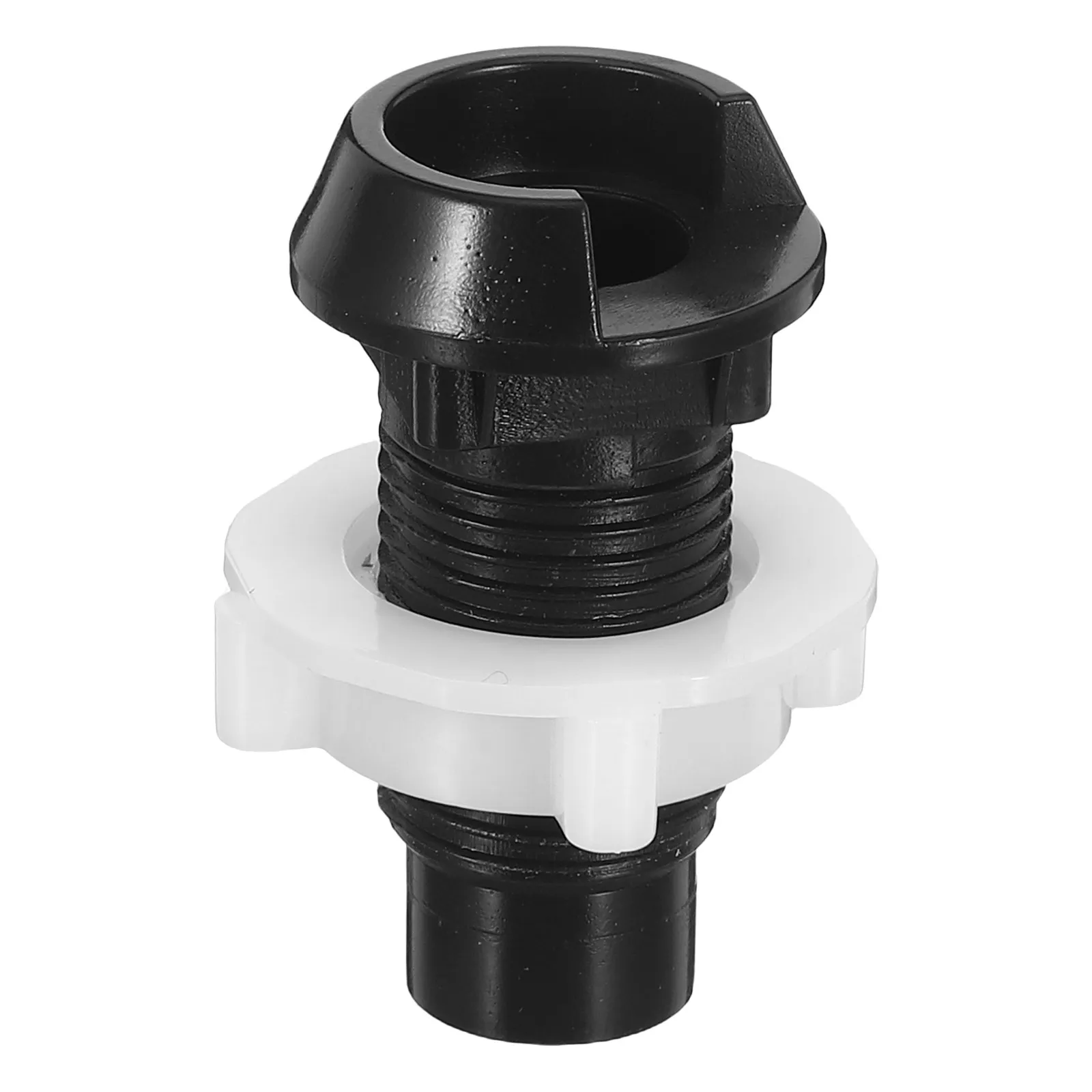 Black Plastic Toilet Flush Handle Nut Assembly for Leak-Proof Repair Compatible with Most Toilet Tank Bolts Bathroom Hardware