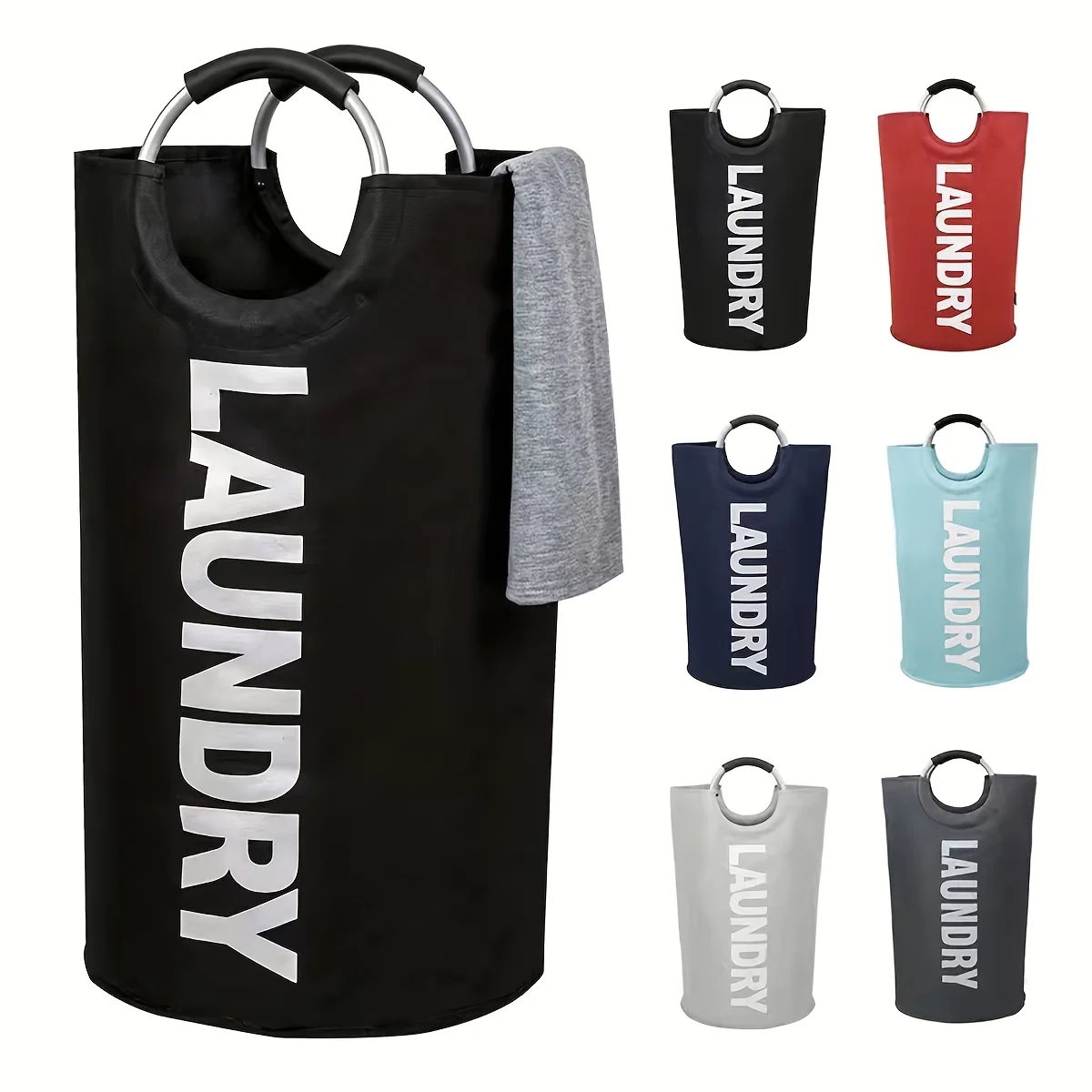 

115L Large Capacity Dirty Laundry Basket Oxford Cloth Storage Bag Household Handheld Clothes Storage Bag Foldable Laundry Basket