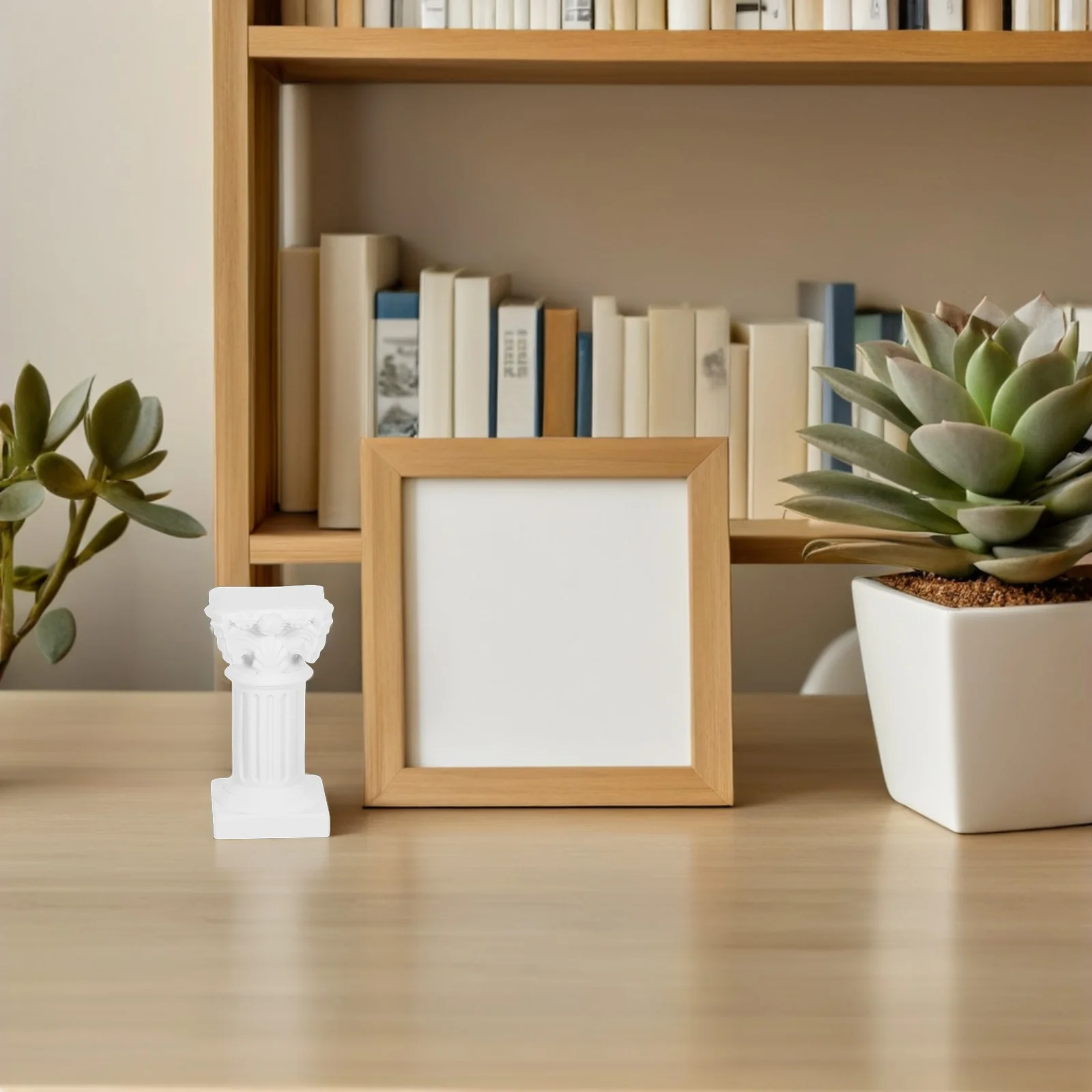 

4Pcs Roman Column Pedestal Mini Pillar Resin Holder Wedding Table Christmas Decor Intricate Design Roman Pillar Stand