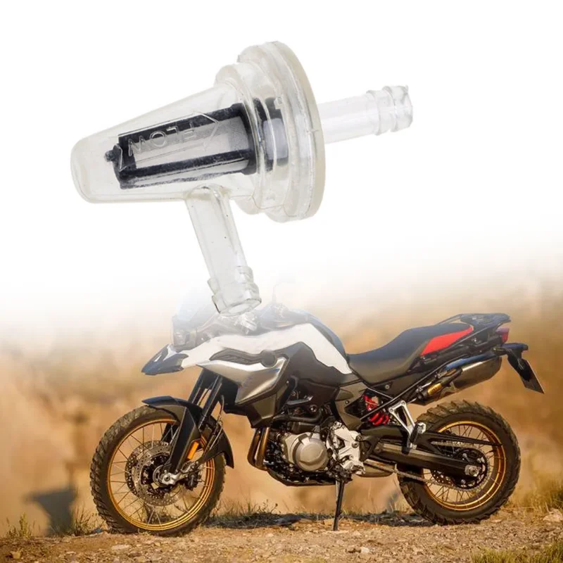 1pc Motorcycle Fuel Filter Right Angle Inline 1/4
