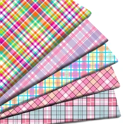 Rainbow Geometry Plaid Striped Printed Polyester Pure Cotton Material Patchwork Tissue Sewing Quilting Fabrics Needlework DIY