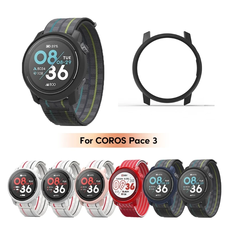 Capa Protetora de Tela para Coros Pace 3 Capa Protetora Smart Watch, Bumper Shell, Quadro de Proteção, Habitação Anti-Scratch