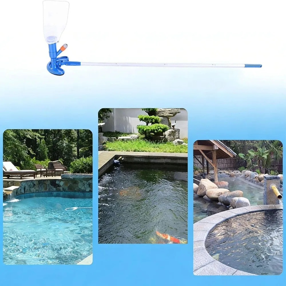 Durable Easy Assembly Pool Vacuum Cleaner Multi-Functional Efficient Underwater Pool Skimmer Garden Hose Vacuum Spas