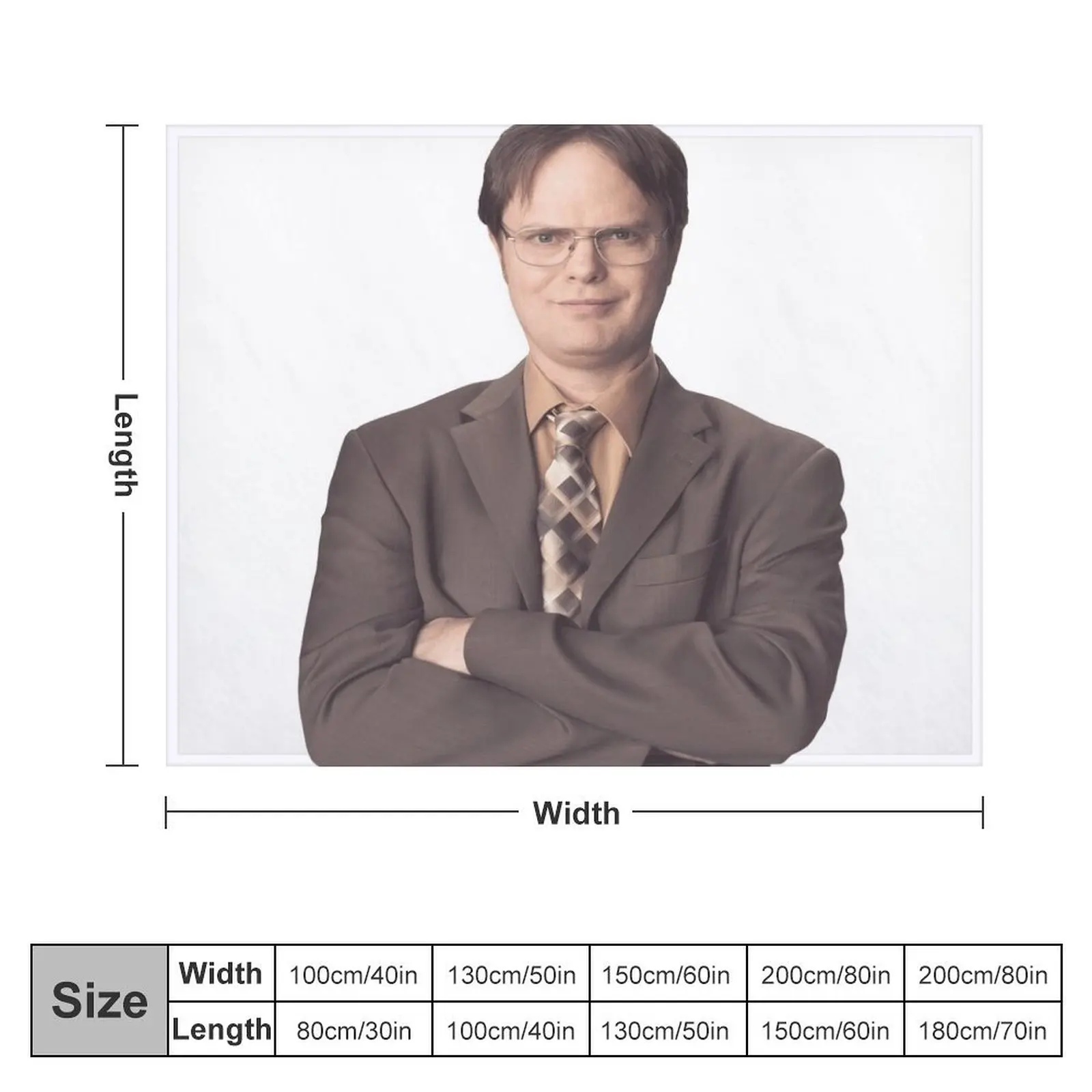 Dwight Schrute The Office 1 Throw Blanket Summer Beddings Single Polar Blankets