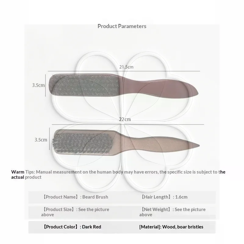 Wooden Boar Bristle Hair Brush Anti Static Hair Smoothing Tool Comfort Handle for Home Salon Professional Use