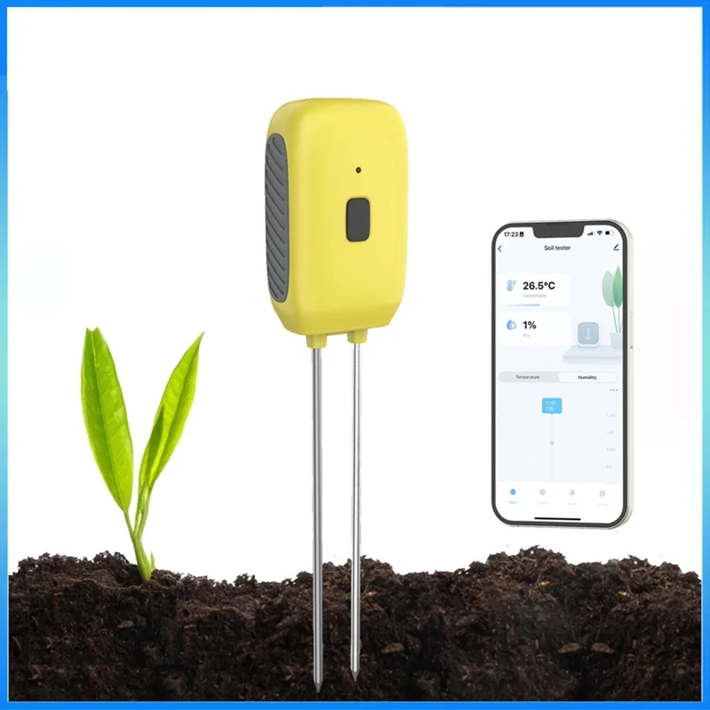 T81C Tuya Smart Bluetooth Soil Tester Temperature Humidity Meter Waterproof Thermohygrometer Automation Irrigation Detector