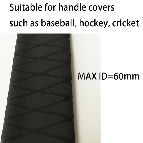 Tubo termorretráctil especializado de gran tamaño adecuado para fundas de asas y fundas de agarre en béisbol, hockey, cricket, etc.