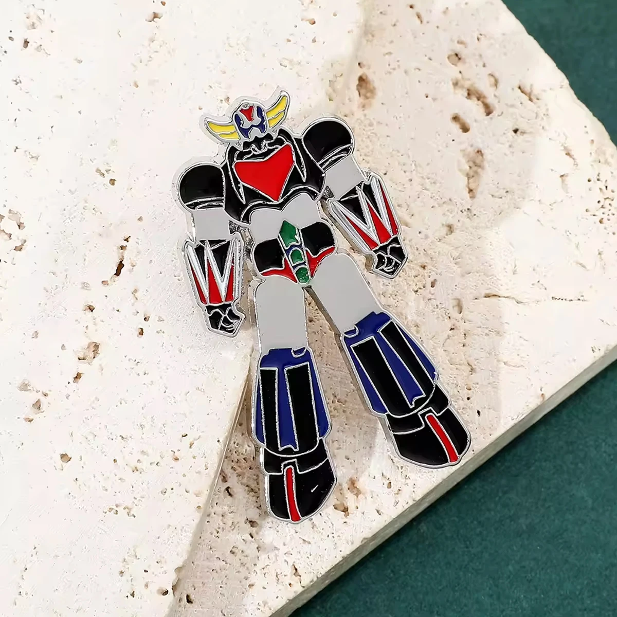 Anime Mazinger Z Robot Enamel Brooch Cute Funny Cartoon Metal Badge Lapel Coat Backpack Hat Pin Cosplay Jewelry Accessories Gift image 6