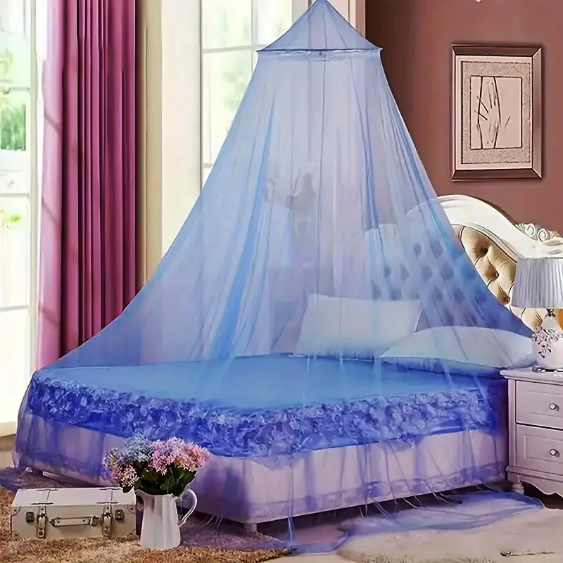 Student Dorm Princess Mosquito Net Hanging Round Encrypted Floor Standing Bed Canopy Anti Mosquito Tent