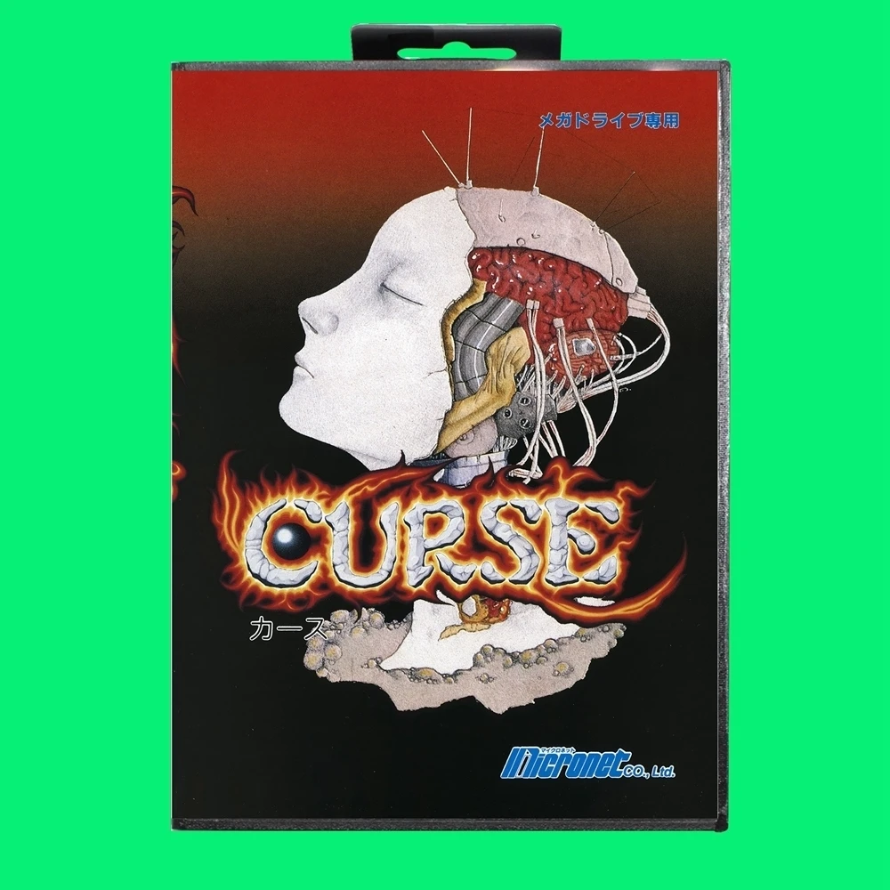 Curse Game Cartridge 16bit MD Game Card With JP Cover Retail Box For Sega Mega Drive