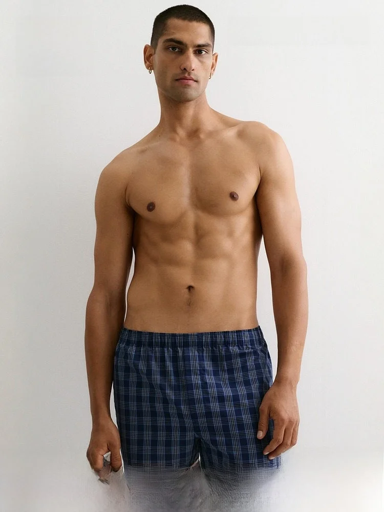 paquete-de-4-calzoncillos-boxer-tejidos-para-hombre-h-m-1296600-ropa-interior-de-algodon-de-cintura-media-para-todas-las-eda
