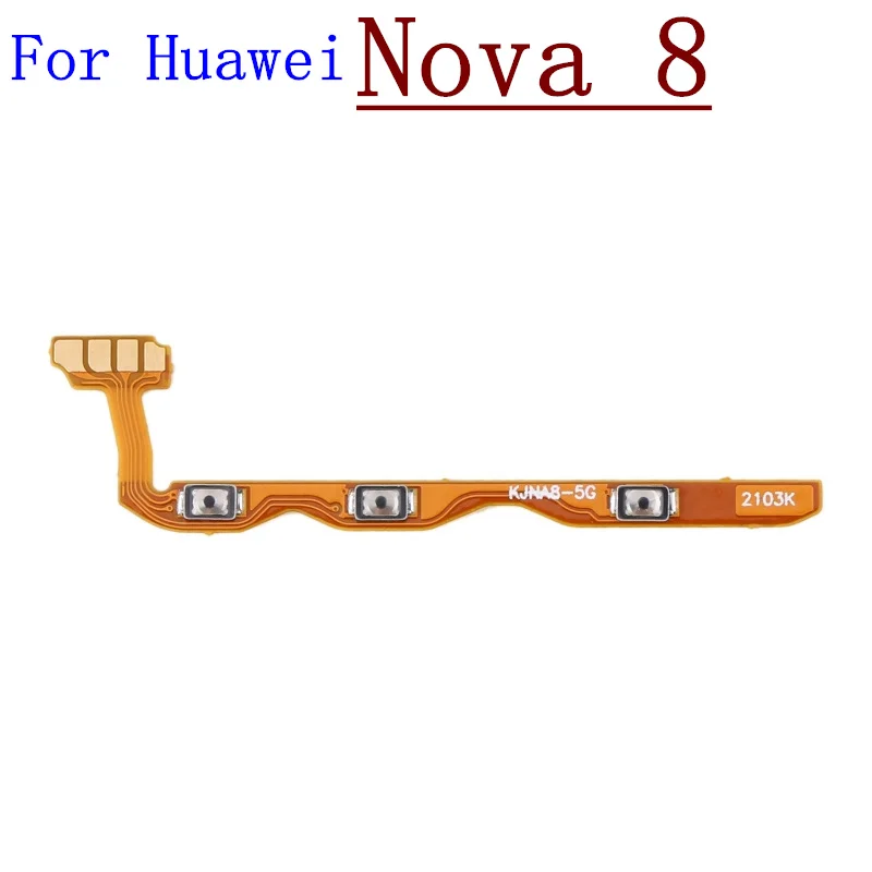 Power ON OFF Mute Switch Control Key Volume Button Flex Cable For Huawei Nova 8 9 SE Pro 10 Youth 11 Pro 10SE Replacement Parts