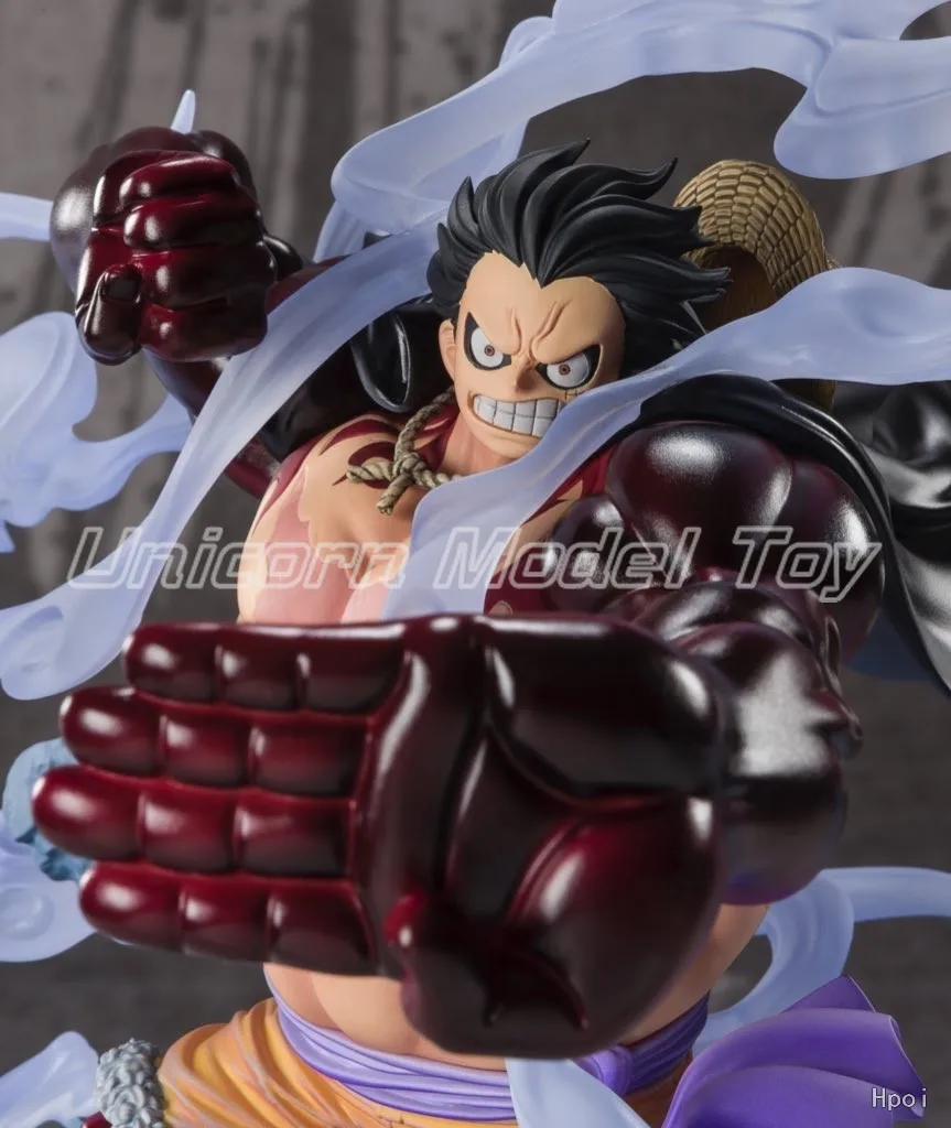 【UA】BANDAI Figuarts ZERO One Piece Monkey D. Luffy Gear 4 Captain Three Figure Model Toy Gift view 5