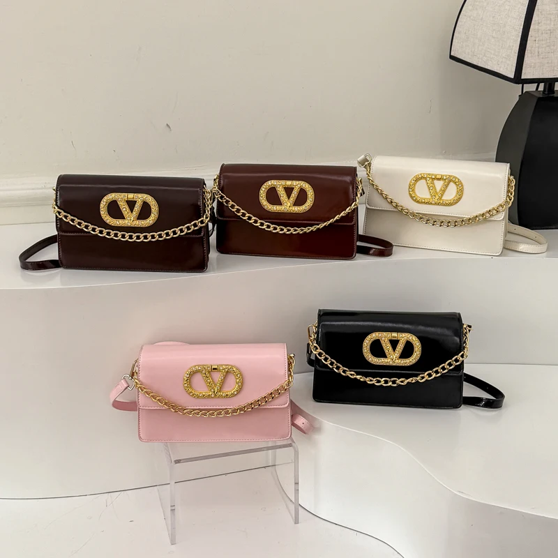 

Новая модная сумка через плечо для женщин, роскошная сумка через плечо в современном стиле, женская сумка с цепочкой