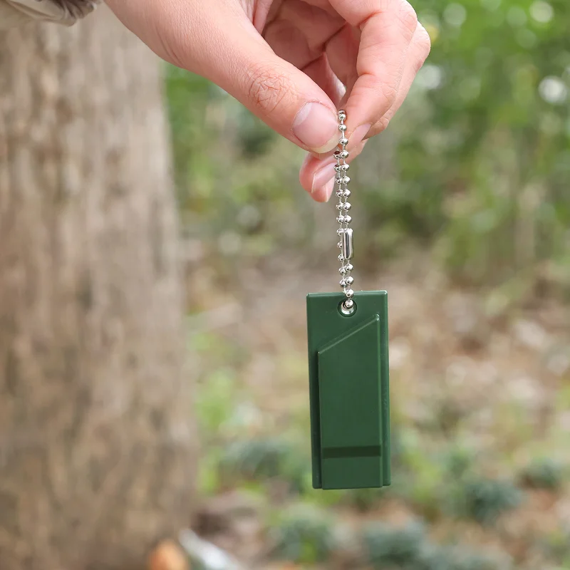 Silbato de 3 frecuencias para supervivencia, silbato de Audio múltiple portátil para exteriores, accesorios de emergencia para senderismo,