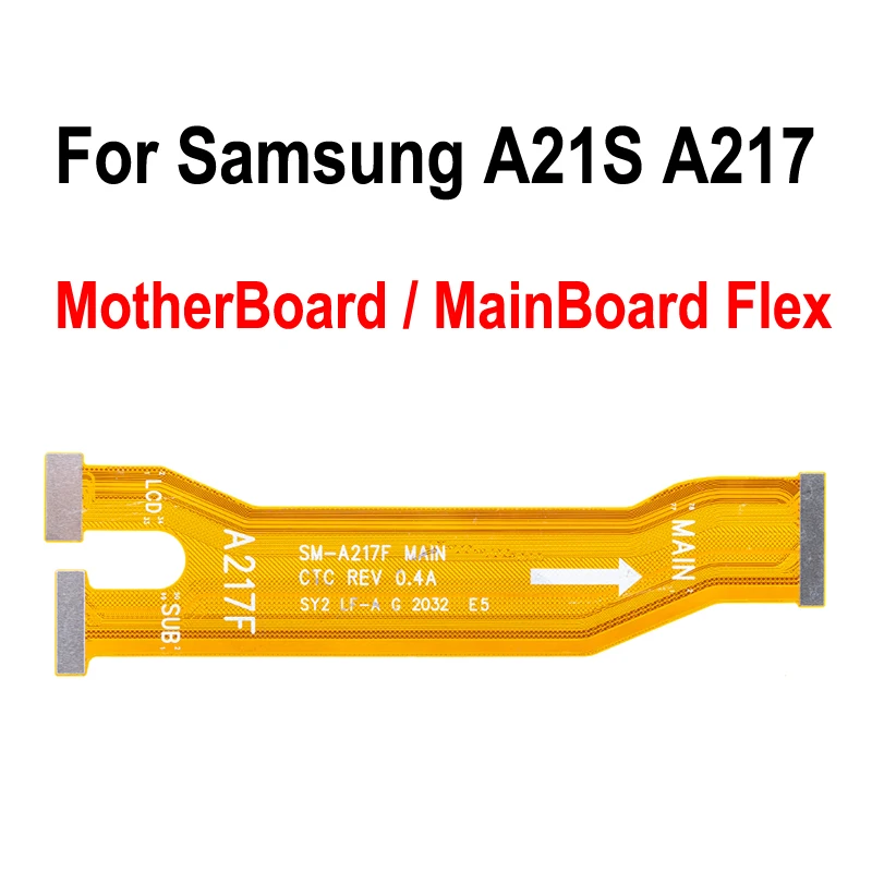 

GEFENSI MainBoard Connector Flex Cable For Samsung Galaxy A21S A217 Main Board Motherboard Connector Flex Cable Replacement Par