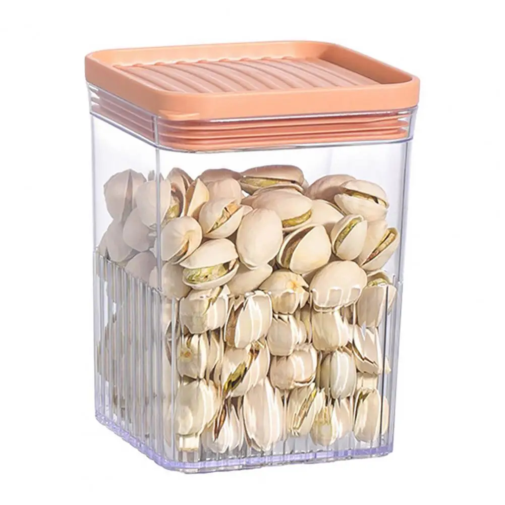 Kitchen Pasta Spaghetti Sealed Storage Jar Dispenser Large Transparent Container Box For Dried Fruit Nut Snacks Rice Grain