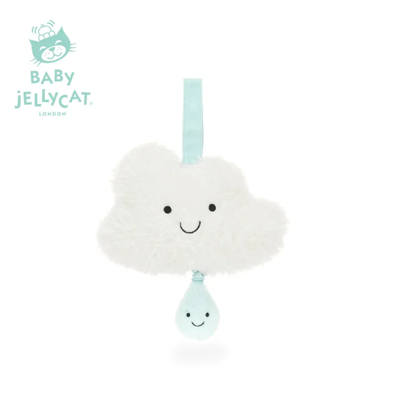 

Оригинальная музыкальная игрушка-облако Jellycat Amuseables из Великобритании, супермягкая, для новорожденных, успокаивающая, плюшевая игрушка-компаньон, подарок для младенцев