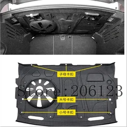 2016 2017 2018 2019 2020 2021 for Audi A4 B9 A4L Car Styling Car Trunk Soundproof Cotton Mat Sticker Protection 1Pcs/Set