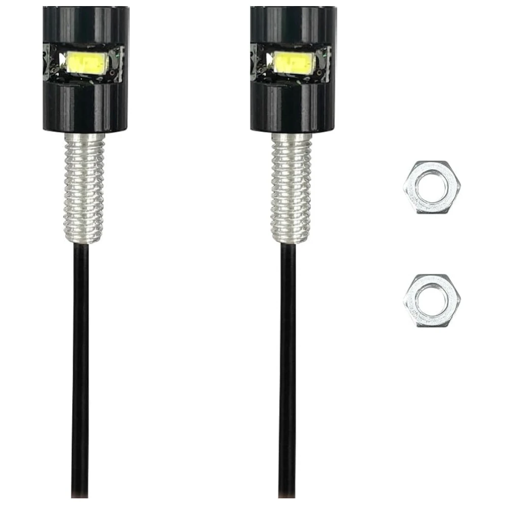

LED License Plate Light for Car -12V LED Bulb Motorcycle Tag Lights Waterproof/Rainproof License Tag Screw Bolt Lamp