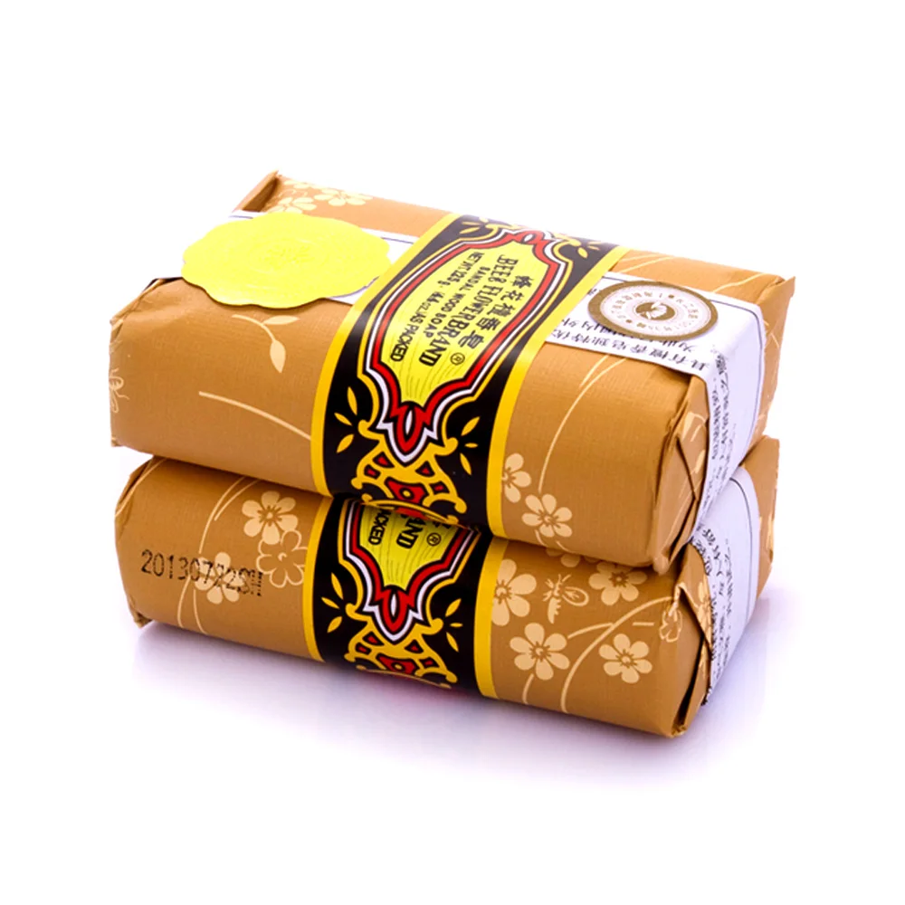 5pcs Original Shanghai 125G Bee and Flower Brand Chinese Sandalwood Soap Hand Made Soap Oil-Control Whitening