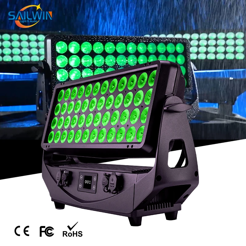 SGM Factory Source 48X20W RGBW 4IN1 Waterproof LED City Color Light With 8 Segment Seetronic TruepowerCON DJ LED Wall Washer