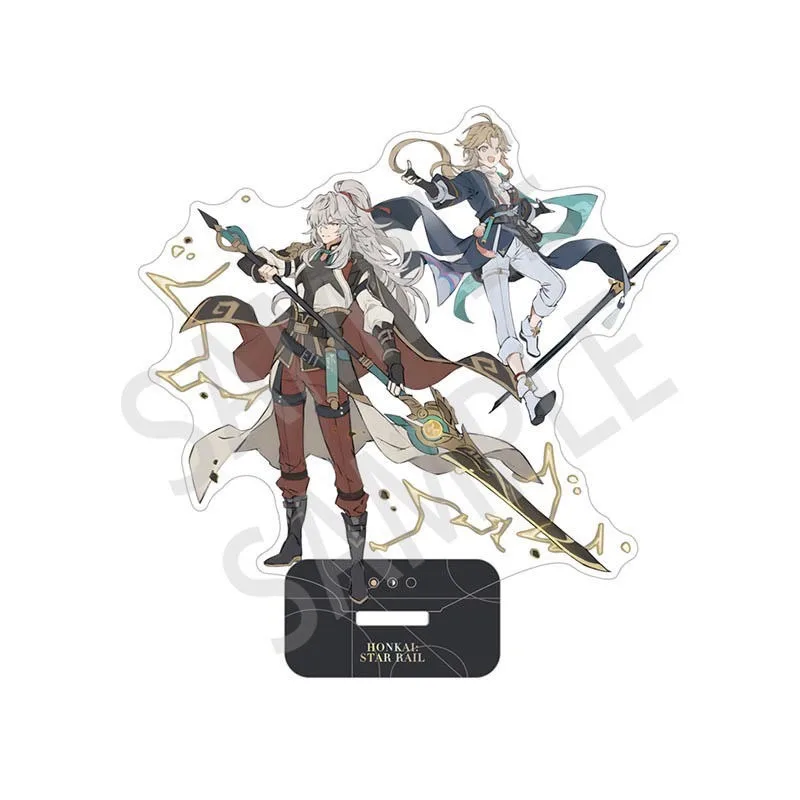 

Anime Game Honkai: Star Rail Cosplay Jing Yuan Yanqing Single Side Acrylic Standing Plate Ornament Adornment Gifts